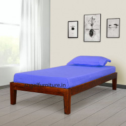 Adana Sheesham Wood Simply Designed Handmade Single bed (Honey)