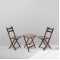 Sheesham Wood Foldable Balcony Chairs | Set of two chairs and Patio Table | Balcony Chairs | Chairs For Small Spaces