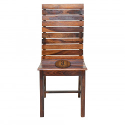 Frazer Stripped Sheesham Wood dining chair (Set of 2) In Honey Finish