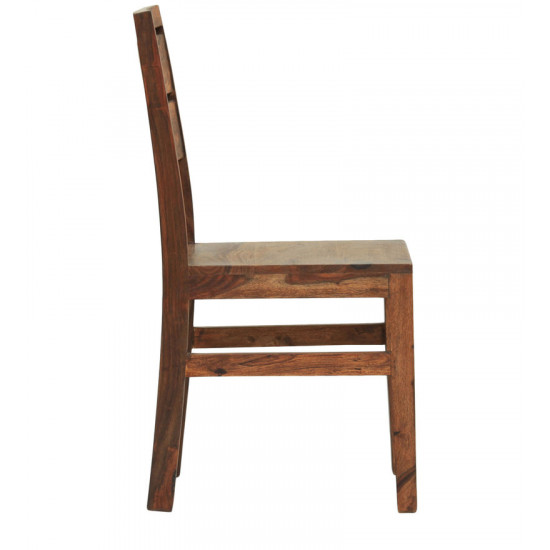 Pearl Sheesham Wood dining chair (Set of 2) In Honey Finish