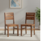 Pearl Sheesham Wood dining chair (Set of 2) In Honey Finish