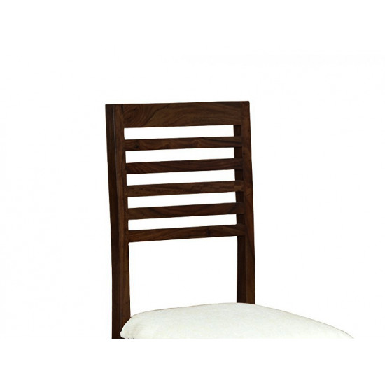 Angel's Calgary Solid Sheesham Wood Dining Chairs Set of 2 In Walnut Finish