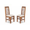 Angel's Niagara Solid Sheesham Wood Dining Chairs Set of 2 In Honey Finish