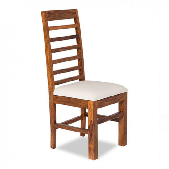 Angel's Niagara Solid Sheesham Wood Dining Chairs Set of 2 In Walnut Finish