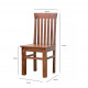 Vaughan Dining Chairs Set of 2 In Honey Finish