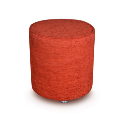 Myton Solid Wood Stool | 35X35X45 CM | Ottoman | Footstool | Gaming Stool | Extra Seating Stool - Orange