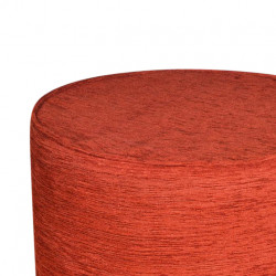 Myton Solid Wood Stool | 35X35X45 CM | Ottoman | Footstool | Gaming Stool | Extra Seating Stool - Orange
