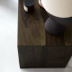 Solid Sheesham Wood Cubic End Table (Honey) Solid Sheesham Wood Cubic End Table (Honey)