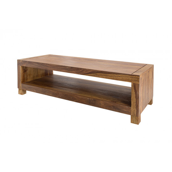 Providence Solid Sheesham Wood Tv unit | Coffee table in Honey Finish