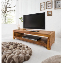 Providence Solid Sheesham Wood Tv unit | Coffee table in Honey Finish