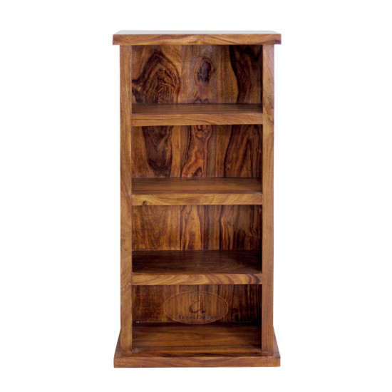 Space Saver Simply Designed Sheesham Wood Bookshelf (Honey)