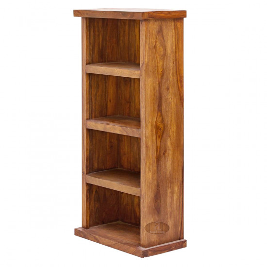 Space Saver Simply Designed Sheesham Wood Bookshelf (Honey)