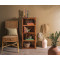 Space Saver Simply Designed Sheesham Wood Bookshelf (Honey)