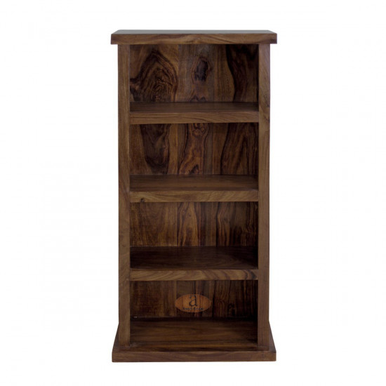 Space Saver Simply Designed Sheesham Wood Bookshelf (Walnut)