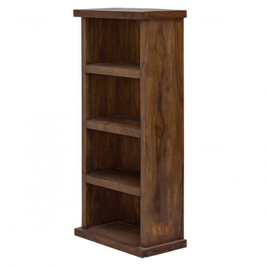 Space Saver Simply Designed Sheesham Wood Bookshelf (Walnut)