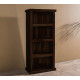 Space Saver Simply Designed Sheesham Wood Bookshelf (Walnut)