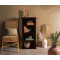 Space Saver Simply Designed Sheesham Wood Bookshelf (Walnut)