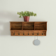 Sheesham Wood Wall Hanging Storage Shelf (Honey)