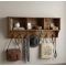 Sheesham Wood Wall Hanging Storage Shelf (Honey)
