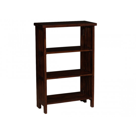 Mallani Solid Wood Folding Shoe Rack | Bookshelf |Removeable self (Walnut)