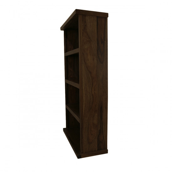Solid Sheesham Wood Open Space saver Bookshelf (Walnut)