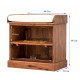 Solid Sheesham Wood Open Space saver Shoerack with removable shelf (Honey)