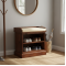 Solid Sheesham Wood Open Space saver Shoerack with removable shelf (Honey)