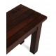 SOLID WOOD TWO SEATER HALLWAY STRIPPED DESIGN SEATING BENCH IN WALNUT FINISH