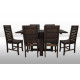 Modish Sheesham Wood Six Seater Dining Table Set (Walnut Finish)