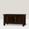 Florence storage blanket box in walnut finish
