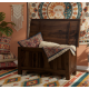 Florence storage blanket box in walnut finish