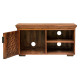 Nibley carved net tv unit in honey finish Nibley carved net tv unit in honey finish