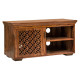 Nibley carved net tv unit in honey finish Nibley carved net tv unit in honey finish