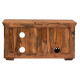 Nibley carved net tv unit in honey finish Nibley carved net tv unit in honey finish