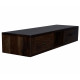 Lublin wallshelf | tv unit with two drawer in Walnut finish