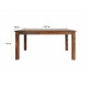 Sheesham Wood Four Seater Dining Table Set in Honey Finish