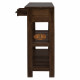 Stripped 3 Drawer Sheesham Wood Console Table in Walnut Finish Stripped 3 Drawer Sheesham Wood Console Table in Walnut Finish
