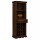 Tallboy Storage Wine rack | Bar Cabinet | Bar Unit in Walnut Finish