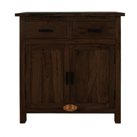 Angel's Lowboy storage with two drawer in walnut finish
