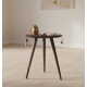Tripod Stool Walnut Finish