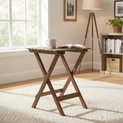 Latt Folding Patio Table (Honey)