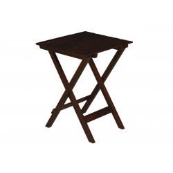 Latt Folding Patio Table (Walnut) 