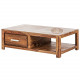 Wallman Storage Coffee table | TV unit | Solid Sheesham Wood | Honey