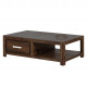 Wallman Storage Coffee table | TV unit | Solid Sheesham Wood | Walnut