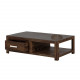 Wallman Storage Coffee table | TV unit | Solid Sheesham Wood | Walnut