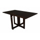 Sheesham Wood Folding Dining Table Stripped Top - Walnut