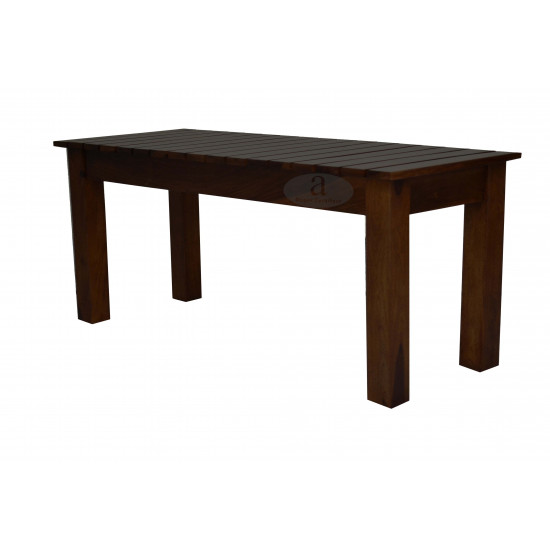 Diner Dining Bench Stripped Top | Hallway Bench (Walnut Finish)