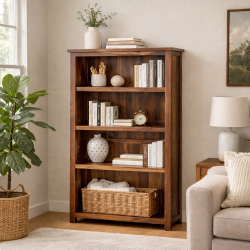 Antonio bookshelf in Honey Finish