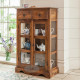Solid Sheesham Kitchen Crockery Cabinet in honey finish Solid Sheesham Kitchen Crockery Cabinet in honey finish