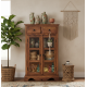 Sheesham Wood Kitchen Crockery Cabinet in Honey Finish